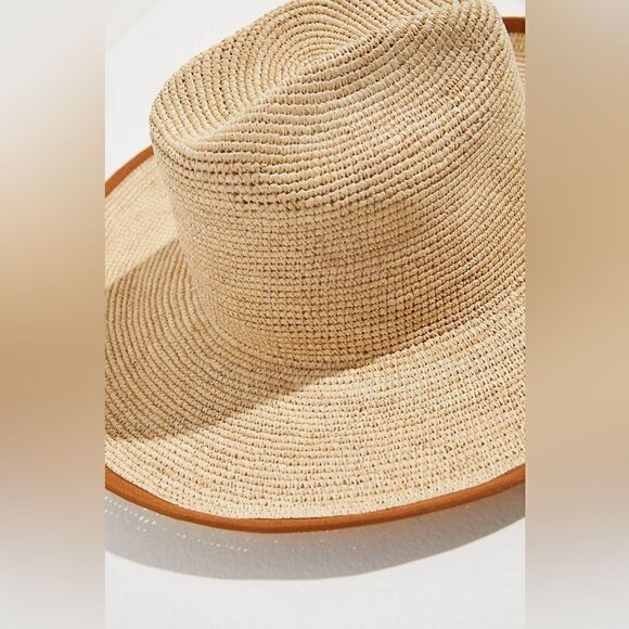 NWT FREE PEOPLE X GREENPACHA CANCUN STRAW COWBOY HAT M main image 6